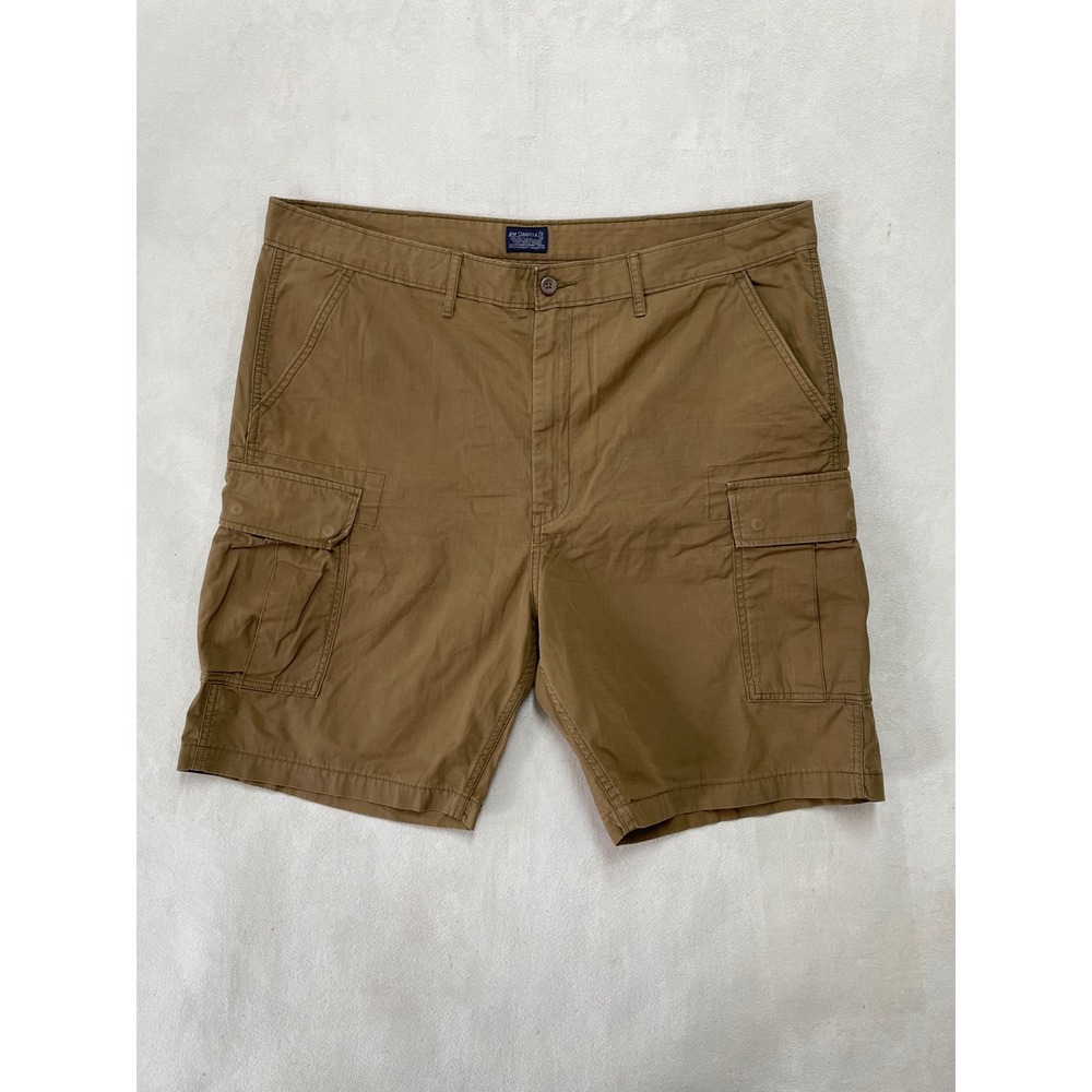 Levis Mens Tan Brown Ripstop Cargo Shorts Size 42 23251-0011 Cotton Casual